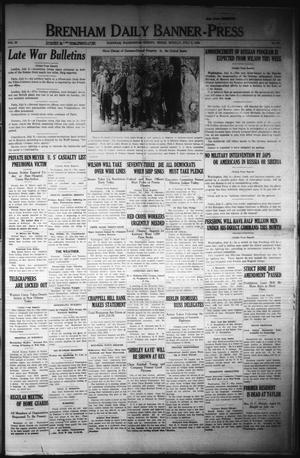 Brenham Daily Banner-Press (Brenham, Tex.), Vol. 35, No. 86, Ed. 1 Monday, July 8, 1918
