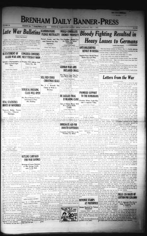 Brenham Daily Banner-Press (Brenham, Tex.), Vol. 34, No. 211, Ed. 1 Saturday, December 1, 1917
