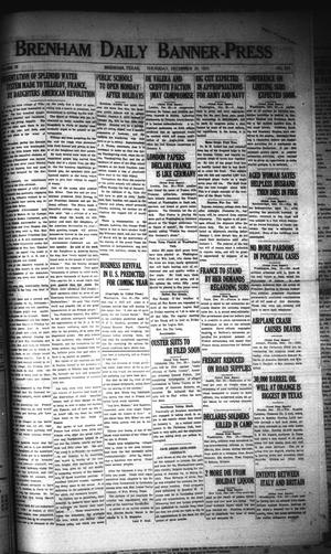Brenham Daily Banner-Press (Brenham, Tex.), Vol. 38, No. 229, Ed. 1 Thursday, December 29, 1921