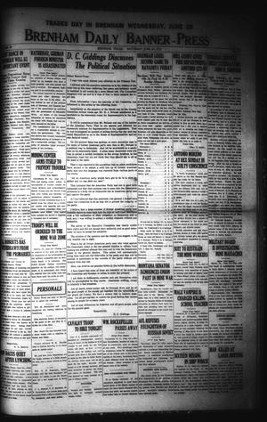 Brenham Daily Banner-Press (Brenham, Tex.), Vol. 39, No. 77, Ed. 1 Saturday, June 24, 1922