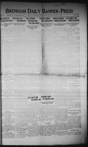 Brenham Daily Banner-Press (Brenham, Tex.), Vol. 33, No. 25, Ed. 1 Wednesday, April 26, 1916