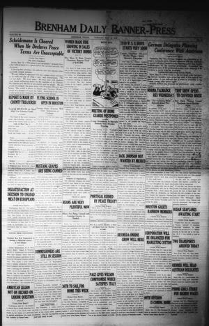 Brenham Daily Banner-Press (Brenham, Tex.), Vol. 36, No. 39, Ed. 1 Tuesday, May 13, 1919