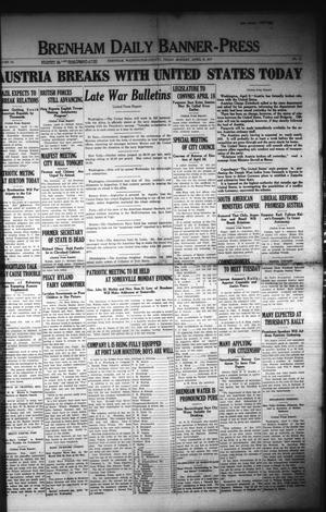 Brenham Daily Banner-Press (Brenham, Tex.), Vol. 34, No. 11, Ed. 1 Monday, April 9, 1917