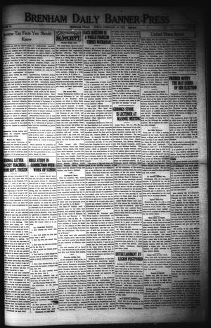 Brenham Daily Banner-Press (Brenham, Tex.), Vol. 38, No. 280, Ed. 1 Friday, February 24, 1922