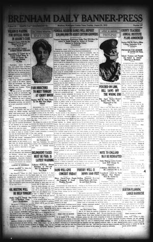 Brenham Daily Banner-Press (Brenham, Tex.), Vol. 32, No. 127, Ed. 1 Tuesday, August 24, 1915