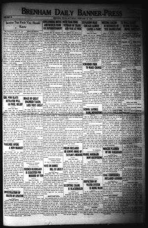 Primary view of object titled 'Brenham Daily Banner-Press (Brenham, Tex.), Vol. 38, No. 281, Ed. 1 Saturday, February 25, 1922'.
