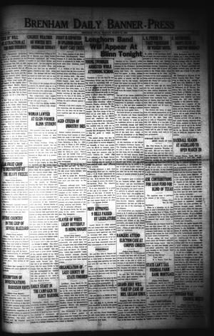 Primary view of object titled 'Brenham Daily Banner-Press (Brenham, Tex.), Vol. 39, No. 299, Ed. 1 Monday, March 19, 1923'.