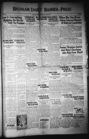 Brenham Daily Banner-Press (Brenham, Tex.), Vol. 36, No. 222, Ed. 1 Wednesday, December 17, 1919