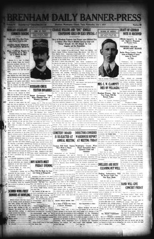 Brenham Daily Banner-Press (Brenham, Tex.), Vol. 32, No. 85, Ed. 1 Wednesday, July 7, 1915