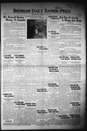 Brenham Daily Banner-Press (Brenham, Tex.), Vol. 35, No. 240, Ed. 1 Tuesday, January 7, 1919