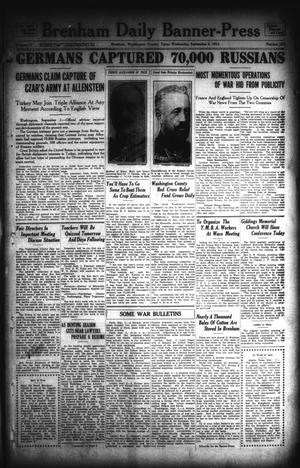 Brenham Daily Banner-Press (Brenham, Tex.), Vol. 31, No. 135, Ed. 1 Wednesday, September 2, 1914