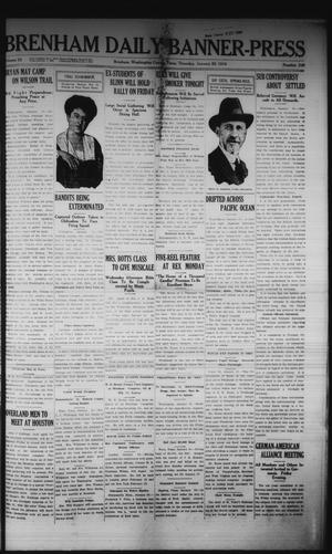 Brenham Daily Banner-Press (Brenham, Tex.), Vol. 32, No. 249, Ed. 1 Thursday, January 20, 1916