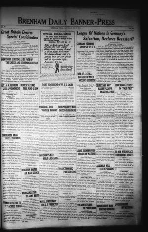 Brenham Daily Banner-Press (Brenham, Tex.), Vol. 35, No. 228, Ed. 1 Saturday, December 21, 1918