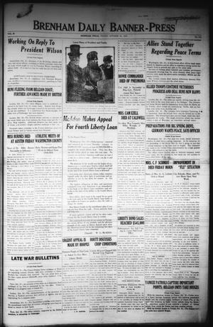 Brenham Daily Banner-Press (Brenham, Tex.), Vol. 35, No. 174, Ed. 1 Friday, October 18, 1918