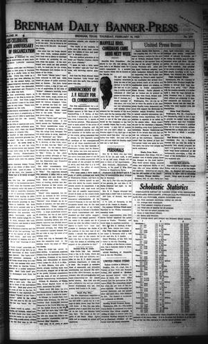 Brenham Daily Banner-Press (Brenham, Tex.), Vol. 38, No. 274, Ed. 1 Thursday, February 16, 1922