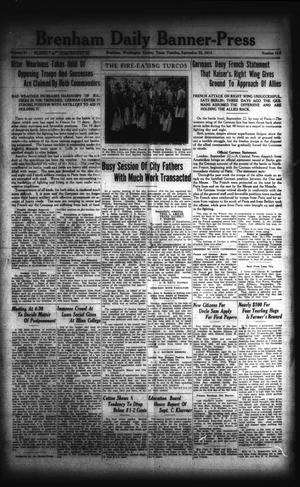 Brenham Daily Banner-Press (Brenham, Tex.), Vol. 31, No. 152, Ed. 1 Tuesday, September 22, 1914