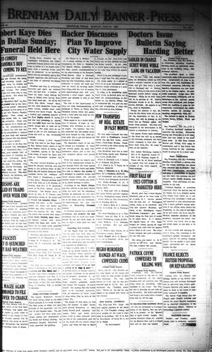 Brenham Daily Banner-Press (Brenham, Tex.), Vol. 40, No. 105, Ed. 1 Monday, July 30, 1923