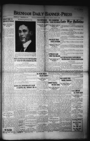 Brenham Daily Banner-Press (Brenham, Tex.), Vol. 34, No. 287, Ed. 1 Monday, March 4, 1918