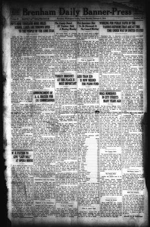 Primary view of object titled 'Brenham Daily Banner-Press (Brenham, Tex.), Vol. 30, No. 262, Ed. 1 Monday, February 2, 1914'.