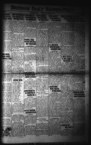Brenham Daily Banner-Press (Brenham, Tex.), Vol. 38, No. 206, Ed. 1 Monday, November 28, 1921
