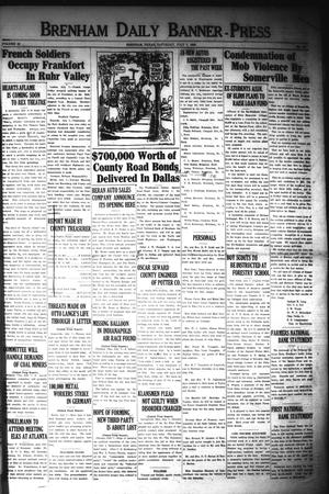 Brenham Daily Banner-Press (Brenham, Tex.), Vol. 40, No. 86, Ed. 1 Saturday, July 7, 1923