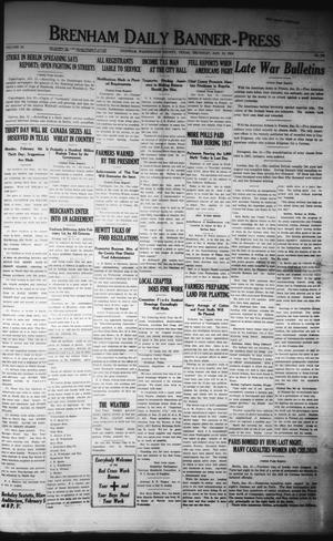 Brenham Daily Banner-Press (Brenham, Tex.), Vol. 34, No. 261, Ed. 1 Thursday, January 31, 1918