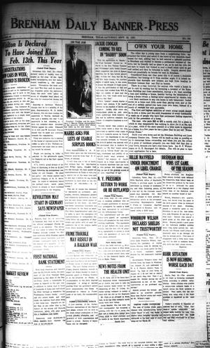 Brenham Daily Banner-Press (Brenham, Tex.), Vol. 40, No. 151, Ed. 1 Saturday, September 22, 1923