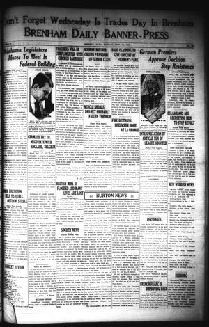 Brenham Daily Banner-Press (Brenham, Tex.), Vol. 40, No. 153, Ed. 1 Tuesday, September 25, 1923