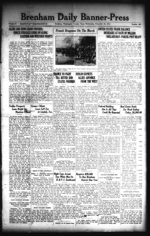 Brenham Daily Banner-Press (Brenham, Tex.), Vol. 31, No. 229, Ed. 1 Wednesday, December 23, 1914