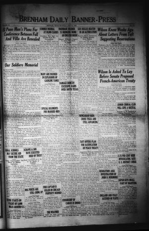 Brenham Daily Banner-Press (Brenham, Tex.), Vol. 36, No. 100, Ed. 1 Thursday, July 24, 1919