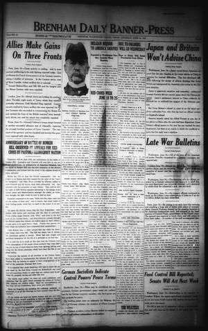 Brenham Daily Banner-Press (Brenham, Tex.), Vol. 34, No. 68, Ed. 1 Saturday, June 16, 1917