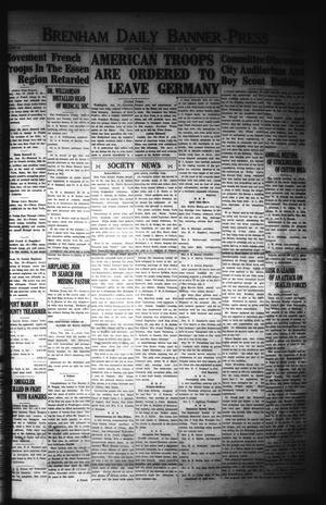 Brenham Daily Banner-Press (Brenham, Tex.), Vol. 39, No. 242, Ed. 1 Wednesday, January 10, 1923