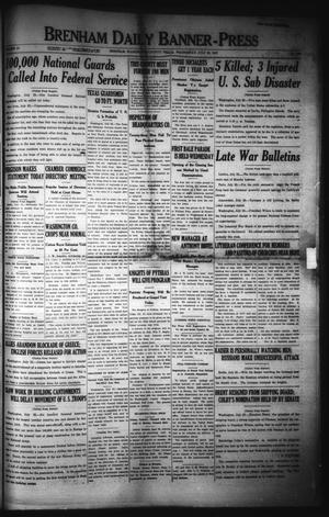 Brenham Daily Banner-Press (Brenham, Tex.), Vol. 34, No. 100, Ed. 1 Wednesday, July 25, 1917