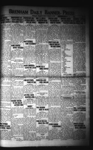 Brenham Daily Banner-Press (Brenham, Tex.), Vol. 38, No. 297, Ed. 1 Thursday, March 16, 1922