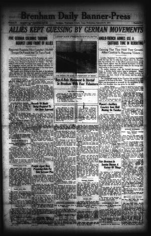 Brenham Daily Banner-Press (Brenham, Tex.), Vol. 31, No. 141, Ed. 1 Wednesday, September 9, 1914