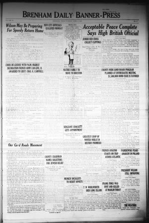 Brenham Daily Banner-Press (Brenham, Tex.), Vol. 36, No. 11, Ed. 1 Tuesday, April 8, 1919