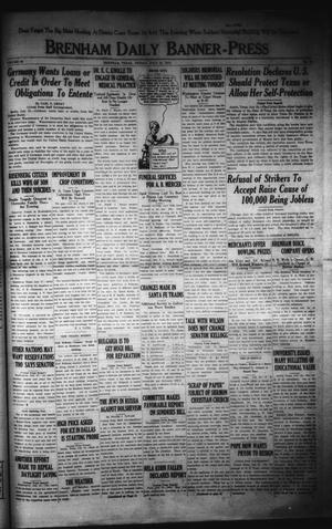 Brenham Daily Banner-Press (Brenham, Tex.), Vol. 36, No. 95, Ed. 1 Friday, July 18, 1919