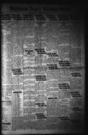 Brenham Daily Banner-Press (Brenham, Tex.), Vol. 38, No. 113, Ed. 1 Tuesday, August 9, 1921