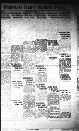Brenham Daily Banner-Press (Brenham, Tex.), Vol. 40, No. 87, Ed. 1 Monday, July 9, 1923