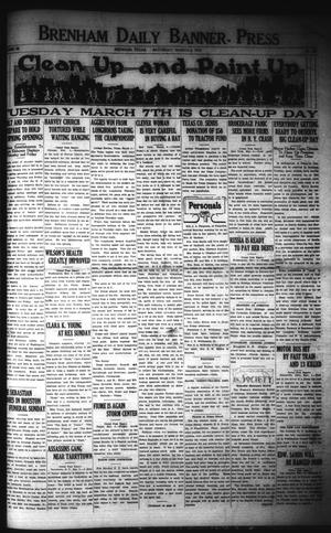 Brenham Daily Banner-Press (Brenham, Tex.), Vol. 38, No. 287, Ed. 1 Saturday, March 4, 1922
