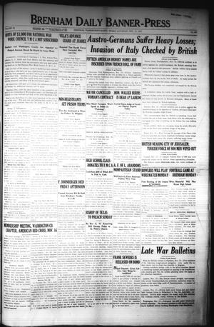 Brenham Daily Banner-Press (Brenham, Tex.), Vol. 34, No. 200, Ed. 1 Saturday, November 17, 1917