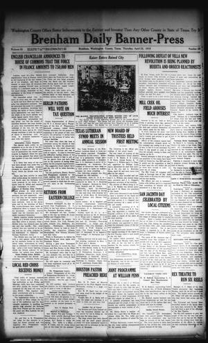 Brenham Daily Banner-Press (Brenham, Tex.), Vol. 32, No. 22, Ed. 1 Thursday, April 22, 1915