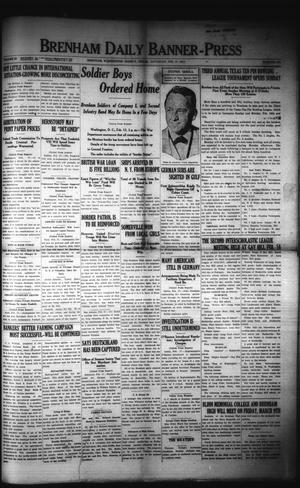 Brenham Daily Banner-Press (Brenham, Tex.), Vol. 33, No. 274, Ed. 1 Saturday, February 17, 1917