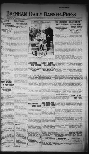 Brenham Daily Banner-Press (Brenham, Tex.), Vol. 32, No. 273, Ed. 1 Thursday, February 17, 1916
