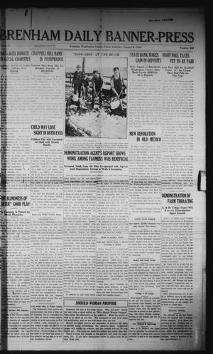 Primary view of object titled 'Brenham Daily Banner-Press (Brenham, Tex.), Vol. 32, No. 239, Ed. 1 Saturday, January 8, 1916'.