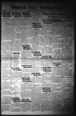 Brenham Daily Banner-Press (Brenham, Tex.), Vol. 38, No. 83, Ed. 1 Saturday, July 2, 1921
