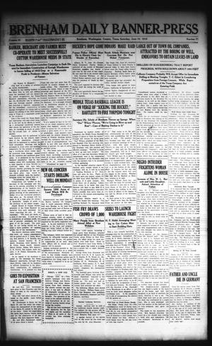 Primary view of object titled 'Brenham Daily Banner-Press (Brenham, Tex.), Vol. 32, No. 71, Ed. 1 Saturday, June 19, 1915'.