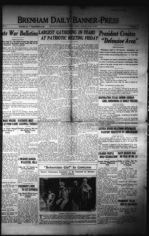 Brenham Daily Banner-Press (Brenham, Tex.), Vol. 34, No. 15, Ed. 1 Friday, April 13, 1917