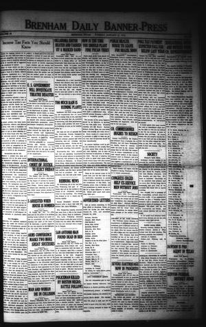 Primary view of object titled 'Brenham Daily Banner-Press (Brenham, Tex.), Vol. 38, No. 255, Ed. 1 Tuesday, January 31, 1922'.