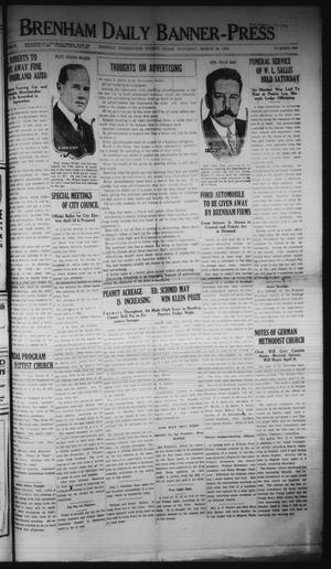 Brenham Daily Banner-Press (Brenham, Tex.), Vol. 32, No. 303, Ed. 1 Saturday, March 25, 1916